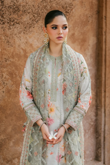 Iznik Embroidered & Printed Digital Lawn 3 Piece Dress - 0032