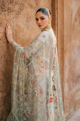 Iznik Embroidered & Printed Digital Lawn 3 Piece Dress - 0032