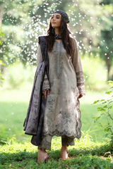 Iznik Embroidered & Printed Lawn 3 Piece Dress - 0031