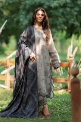 Iznik Embroidered & Printed Lawn 3 Piece Dress - 0031