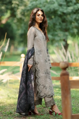 Iznik Embroidered & Printed Lawn 3 Piece Dress - 0031