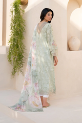 Iznik Embroidered & Printed Digital Lawn 3 Piece Dress - 0030
