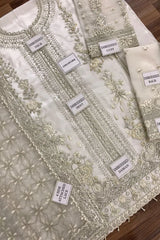 NOORI- DASTANGOI By Afrozeh Embroidered Organza Wedding Formals 3 pc Dress – 0034