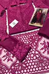 ROSE NOIR By Azure Embroidered Chiffon 3 pc Dress – 0015