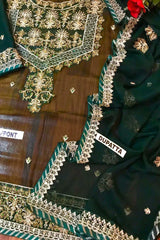 ZARI SITARA By Asim Jofa Embroidered Chiffon 3 pc Dress – 0011