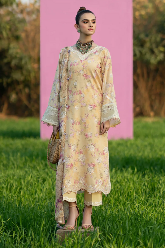 Sunflower By Sardinia Embroidered & Digital Print Lawn 3 Piece Dress – 0013