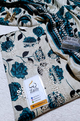 Lulusar Embroidered & Digital Print Lawn 3 Piece Dress – 0008