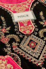 GUL-E-ISHTIAQ By Adans Libas Embroidered Chiffon Luxury Wedding 3 Piece Dress - 0041