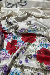 Khaadi Digital Printed Shamoz Silk 3 Piece Dress - 0046