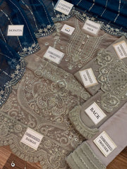 AMERIA By Imrozia Embroidered Chiffon Unstitched 3 Piece – 0025