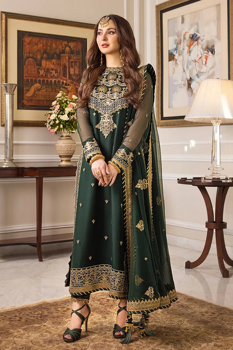 ZARI SITARA By Asim Jofa Embroidered Chiffon 3 pc Dress – 0011