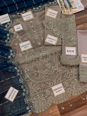 AMERIA By Imrozia Embroidered Chiffon Unstitched 3 Piece – 0025