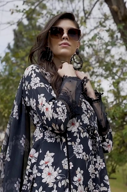 Bareeze Digital Print & Embroidered Chikankari Lawn 3 Piece Dress - 0029