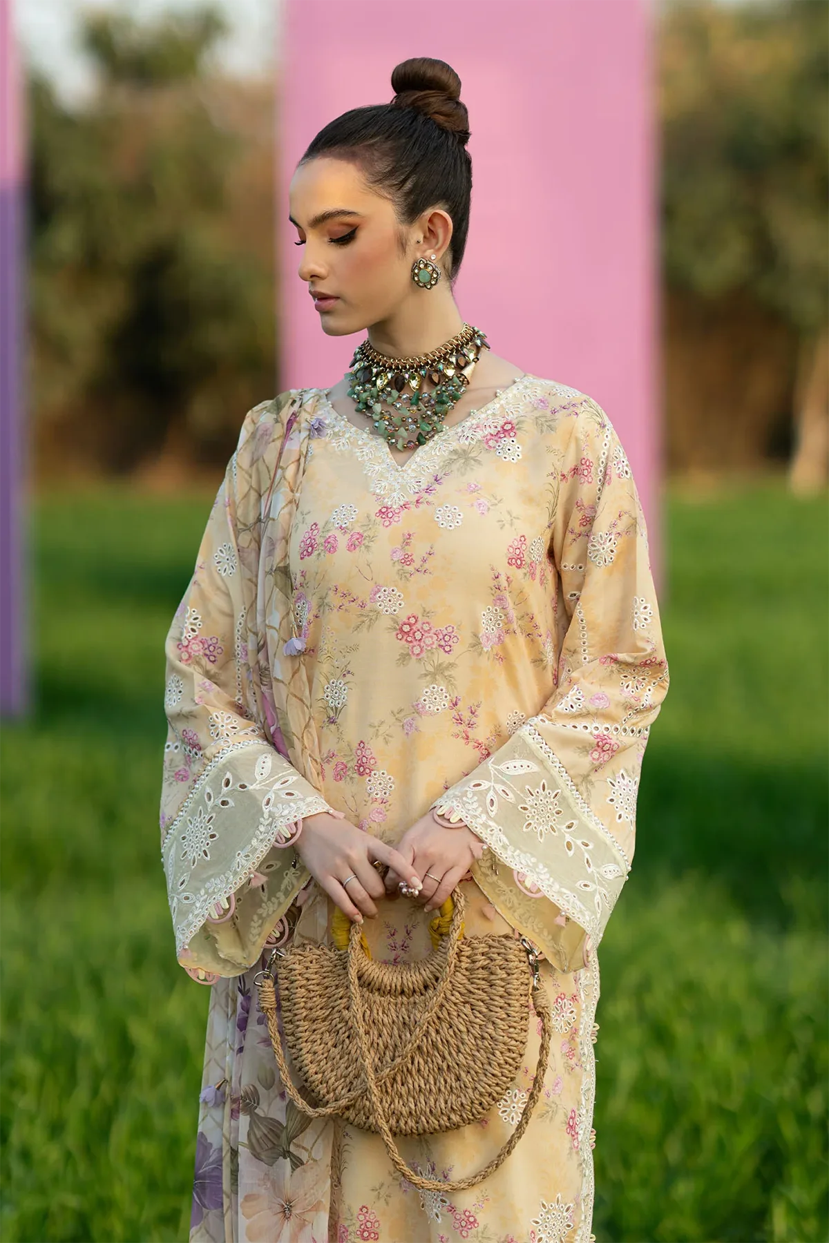 Sunflower By Sardinia Embroidered & Digital Print Lawn 3 Piece Dress – 0013