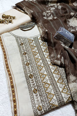 Tawakkal Embroidered & Digital Print Lawn 3 Piece Dress – 0002