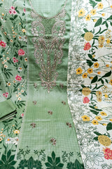 M Prints by Maria B Embroidered & Digital Print Lawn 3 Piece Dress – 0004