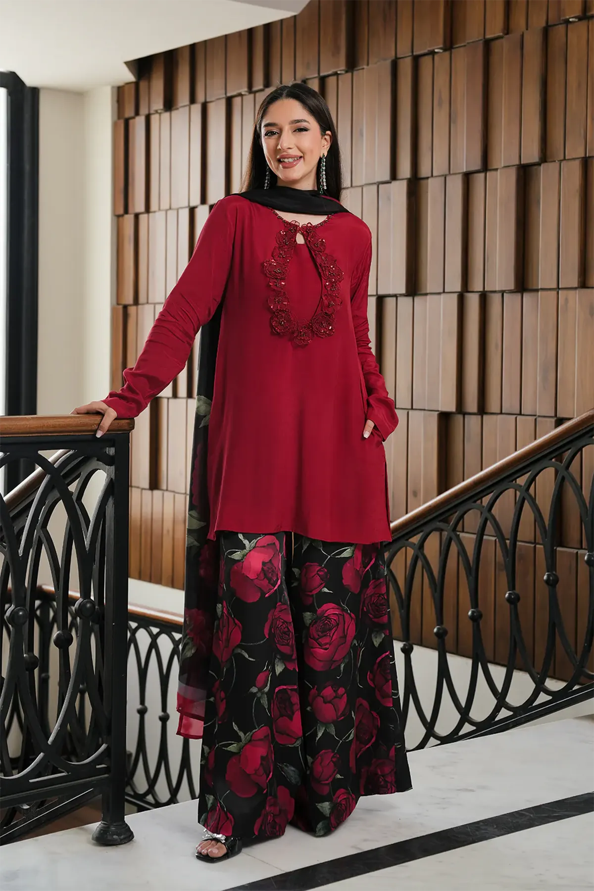 AMOL TOP By Lulusar Cotton Silk Festive 3 Piece Dress - 0051