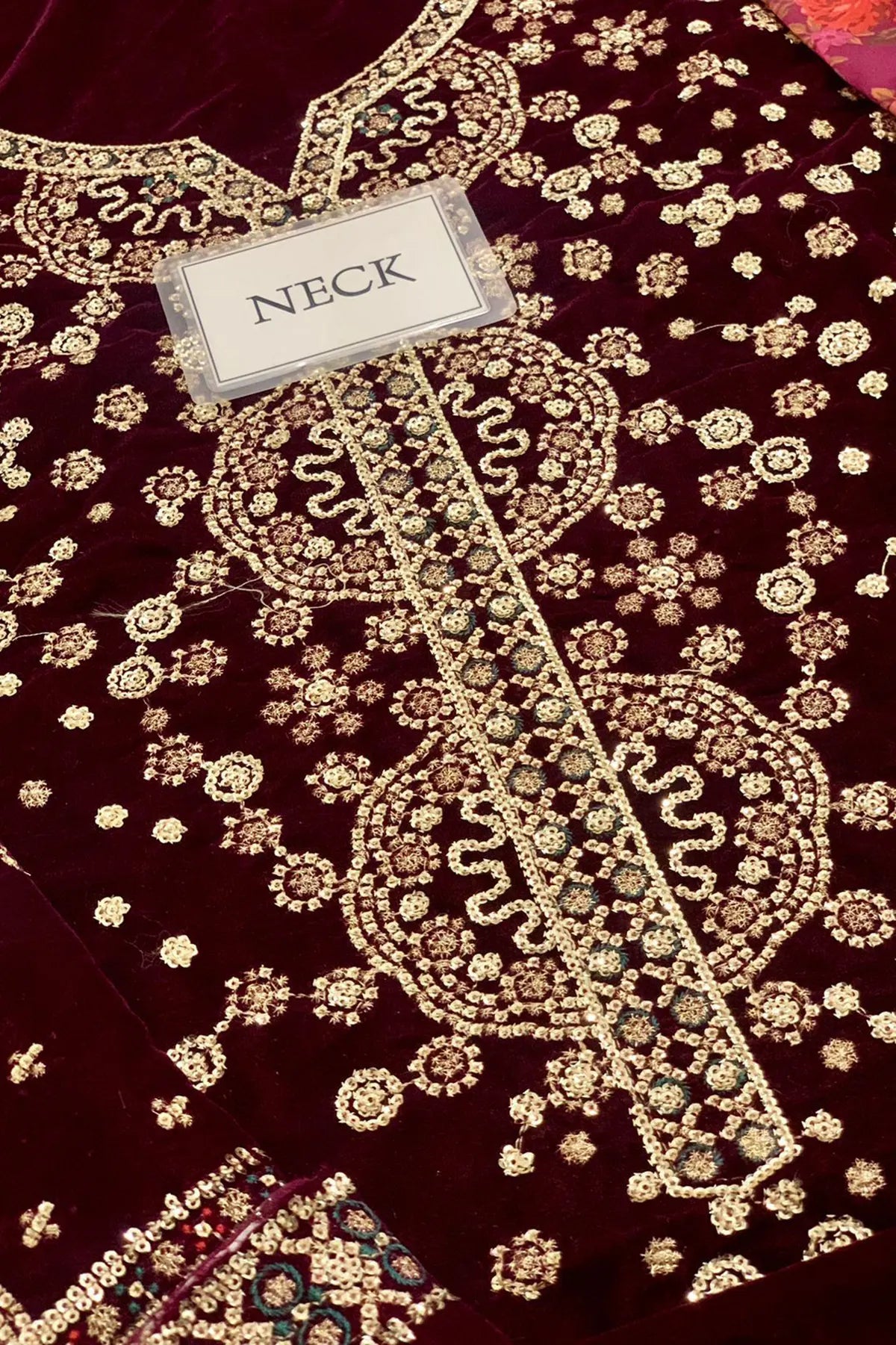 ROSHANEH By Jazmin Embroidered Velvet Formal 3 Piece Dress - 0048