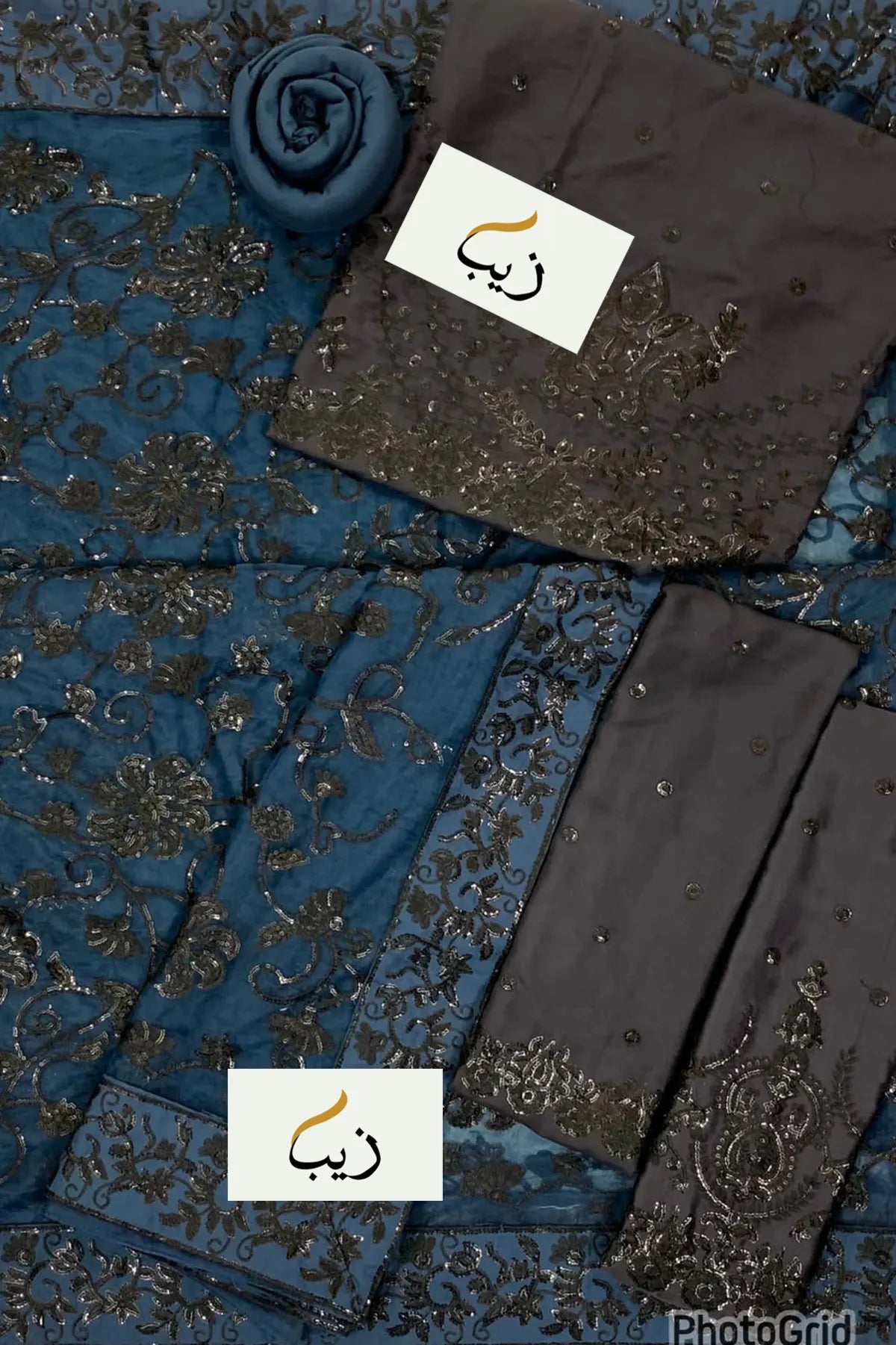 CHANDINI By Asim Jofa Luxury Net Saree - 0050