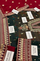 Baroque Chiffon Embroidered & Digital Print 3 Piece Dress - 0053