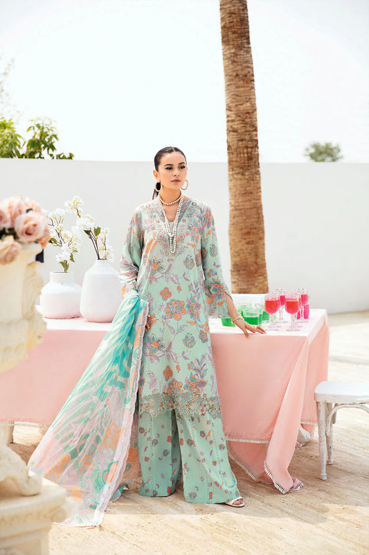 Rangrez By Ramsha Embroidered & Digital Print Lawn 3 Piece Dress – 0016