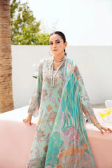 Rangrez By Ramsha Embroidered & Digital Print Lawn 3 Piece Dress – 0016