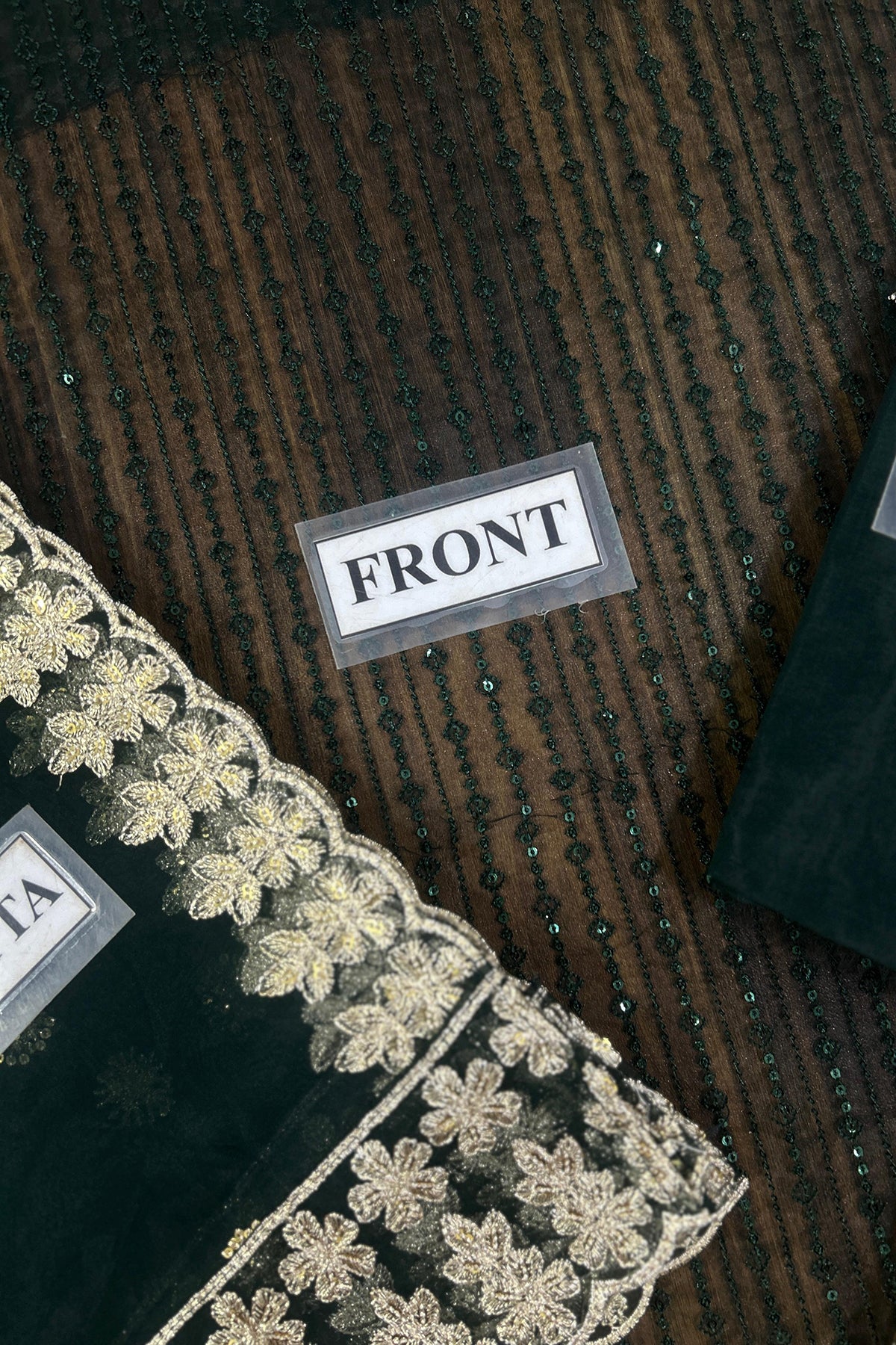 SEPHORA By Maryum N Maria Embroidered 3 Piece Luxury Dress - 0043