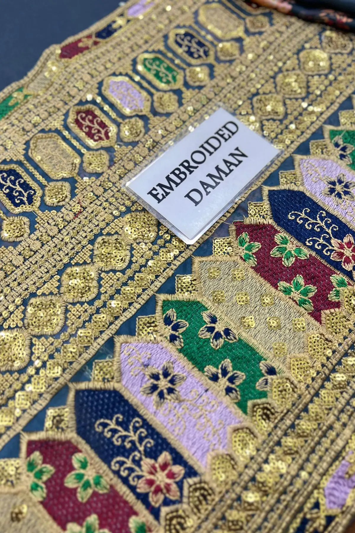 Sabya Sachi Embroidered & Digital printed Shamoz Silk 3 Piece Dress - 0045