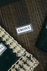 SEPHORA By Maryum N Maria Embroidered 3 Piece Luxury Dress - 0043