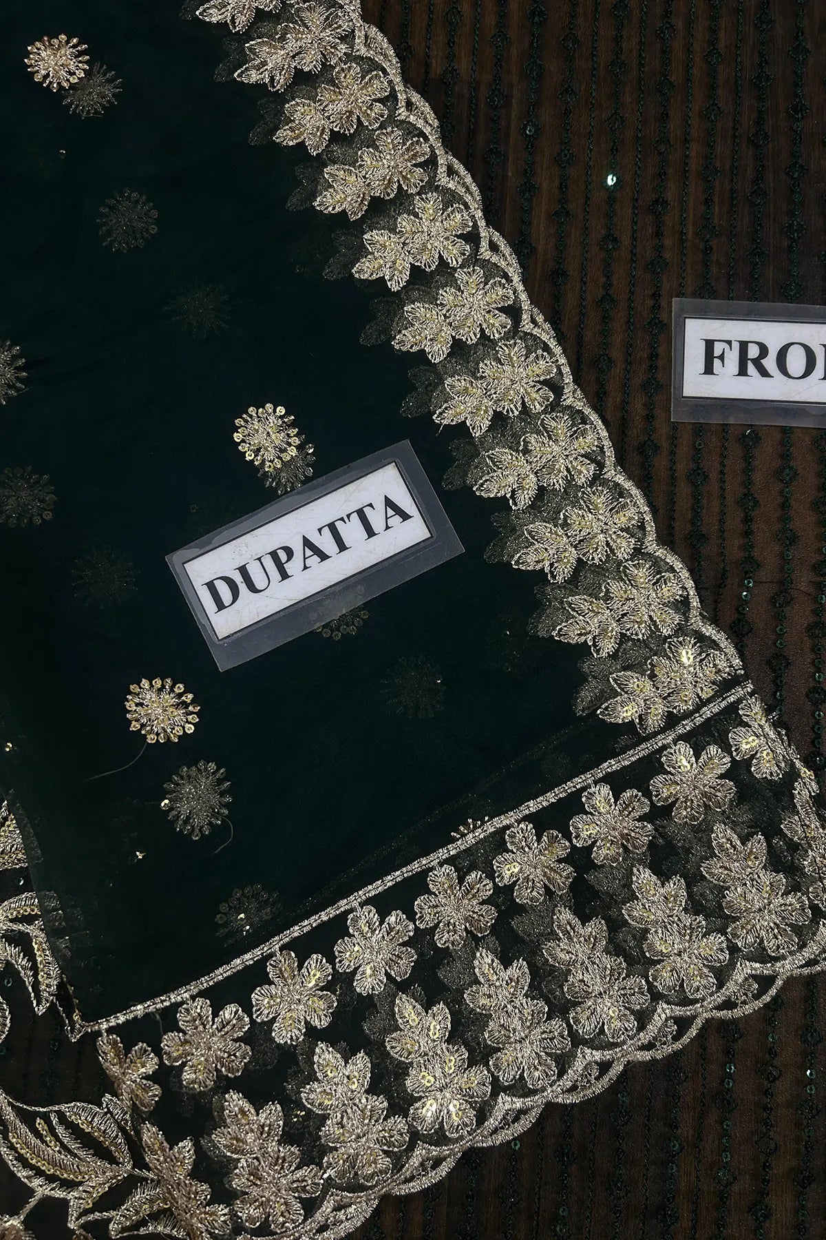 SEPHORA By Maryum N Maria Embroidered 3 Piece Luxury Dress - 0043