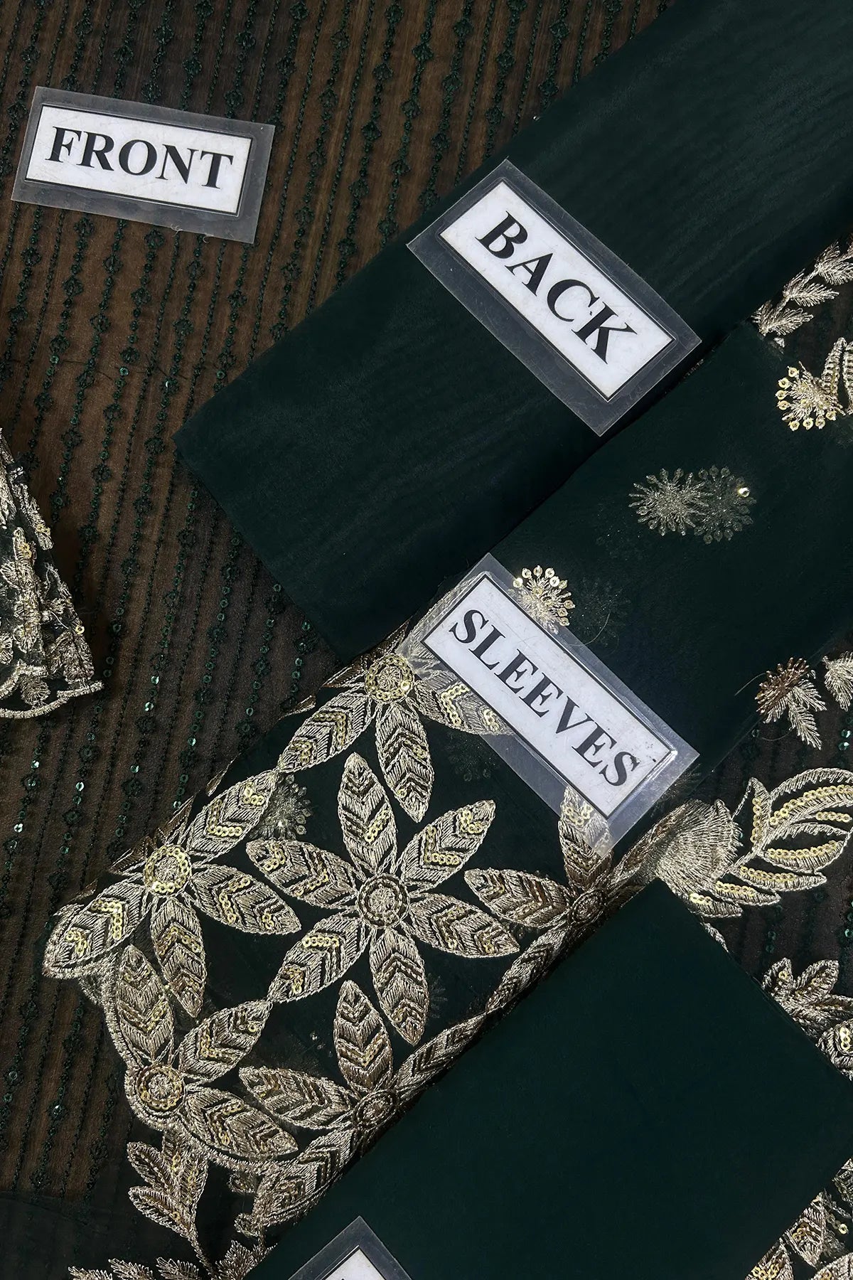 SEPHORA By Maryum N Maria Embroidered 3 Piece Luxury Dress - 0043