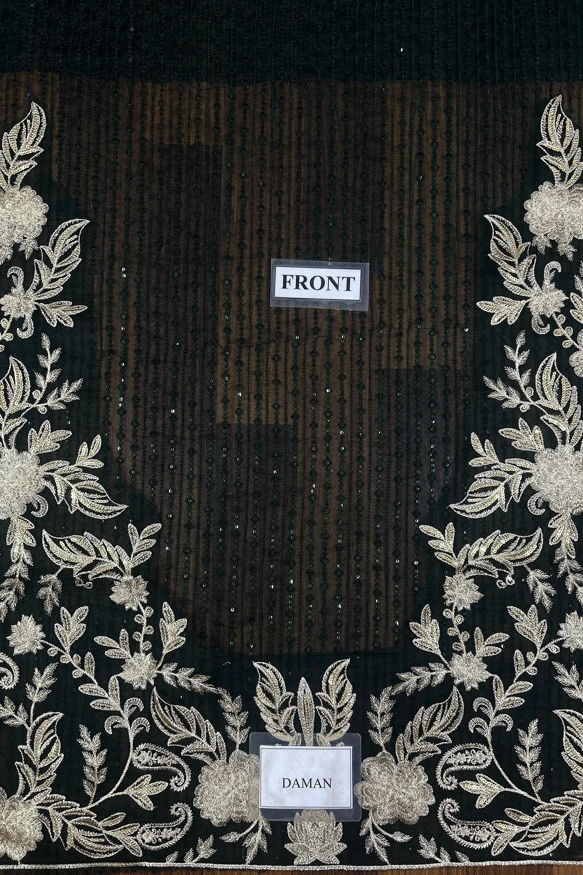 SEPHORA By Maryum N Maria Embroidered 3 Piece Luxury Dress - 0043